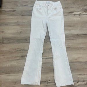 William Rast High Rise Flare White Jeans